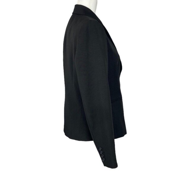 Tahari Women’s Black Quiet Luxury One Button Business Career‎ Blazer P/C36 - Picture 2 of 14